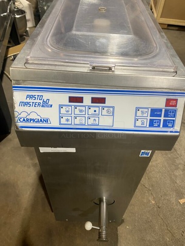 Carpigiani Commercial Heat Treatment Machine! Prepares Base Mixtures For Ice Cream, Gelato & Custard! Also Great For Syrups And Other Liquid Pastry Products! All Stainless Steel! Model: PASTOMASTER60TRONIC - Image 9 of 11
