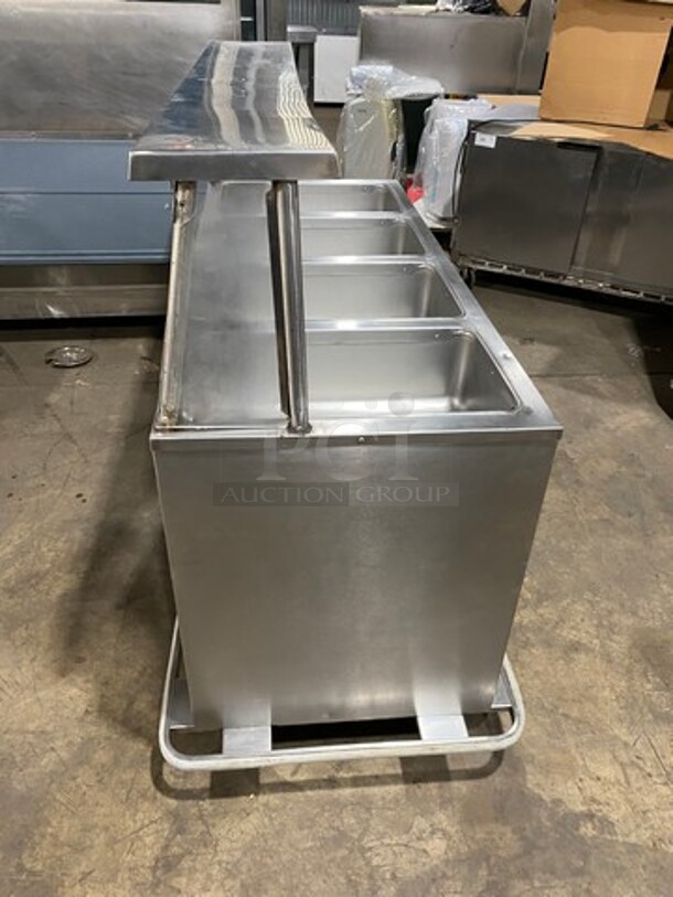 Seco Commercial Electric Powered 4 Well Steam Table! With Storage Space Underneath! All Stainless Steel! On Casters! Model: DME4 SN: 299 208V - Image 2 of 11