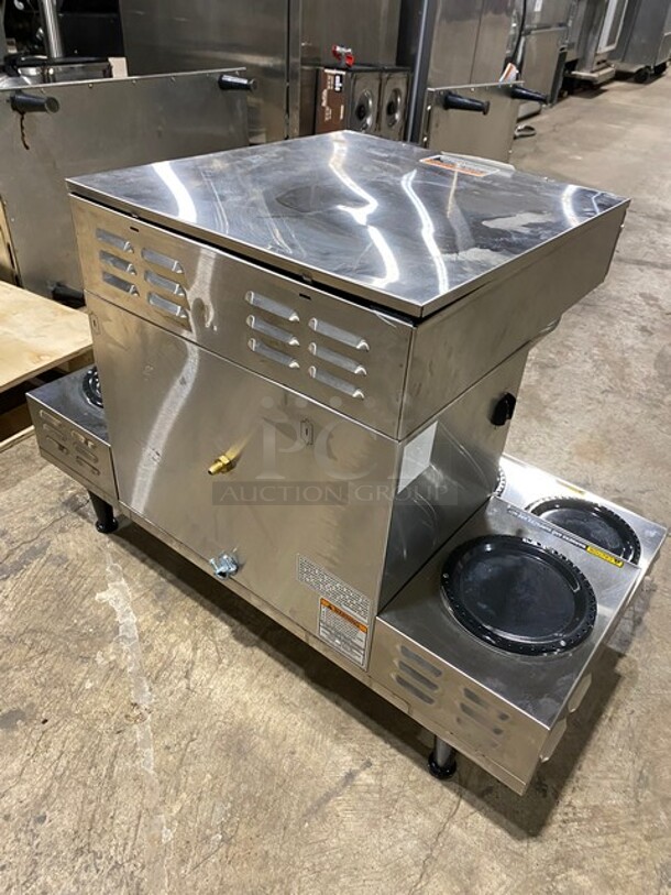 Bunn Stainless Steel Commercial Countertop Coffee Brewer! With 6 Warmers! On Legs! 120/208-240V 1 Phase! Model: AXIOM 0/6 TWIN SN: AXTN035927! - Image 4 of 7