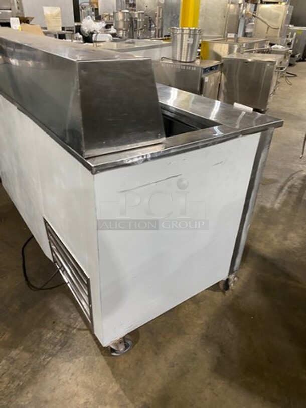 2012 Coolman Commercial Refrigerated Sandwich Prep Table! With 2 Door Underneath Storage Space! All Stainless Steel! On Casters! Model: CRI60BM SN: 114451 120V 60HZ 1 Phase - Image 4 of 10