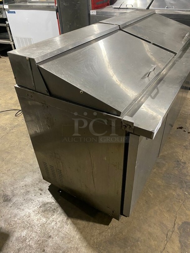 Kelvinator Commercial Refrigerated Sandwich/Salad Prep Table! With 3 Door Storage Space Underneath! All Stainless Steel! Model KCHMT70.30 Serial 20820002! 115V! - Image 2 of 11