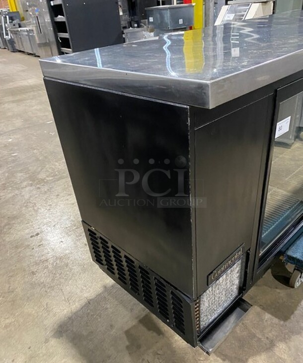 Continental Refrigerator 2 Door Slide Glass Bar Back Cooler! MODEL BBC69-SQD SN:14746705 115V 1PH - Image 2 of 8