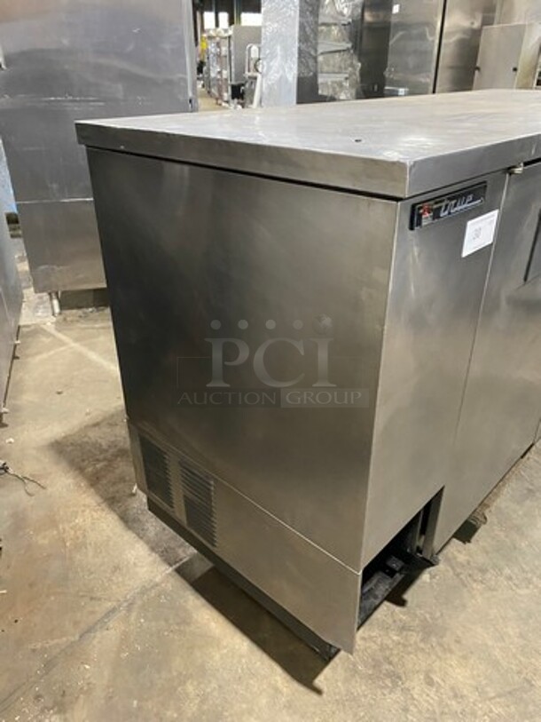 True Commercial 2 Door Bar Back Cooler! With Solid Doors! All Stainless Steel! Model: TBB3S SN: 12682008! 115V 60HZ 1 Phase! - Image 2 of 8