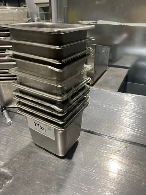 Commercial Steam Table/ Prep Table Food Pans! All Stainless Steel! 11x Your Bid! - Image 2 of 10
