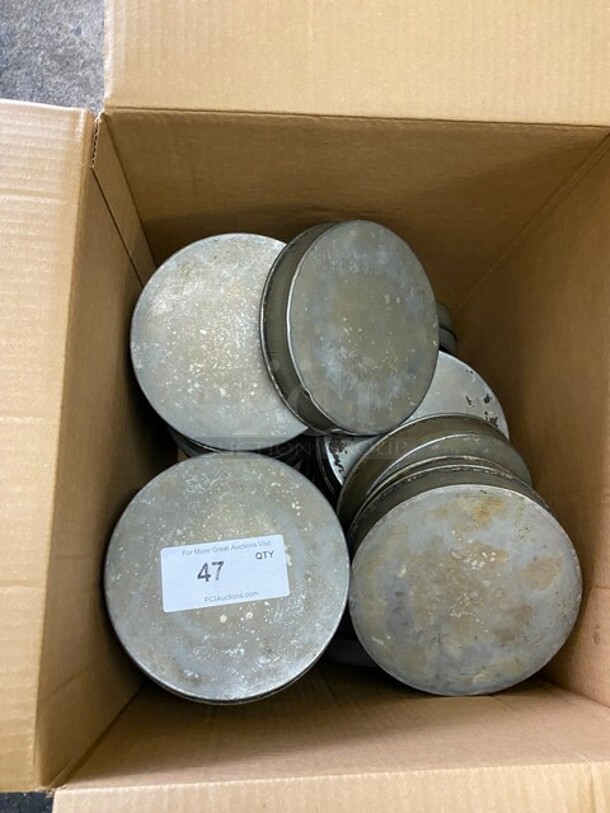 All One Money! 8" Tin Cake Pans!! - Image 1 of 5