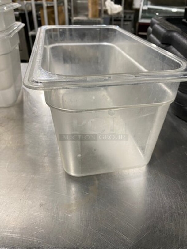 Cambro Clear Poly 1/3x6" Food Containers! 10x Your Bid! - Image 5 of 5