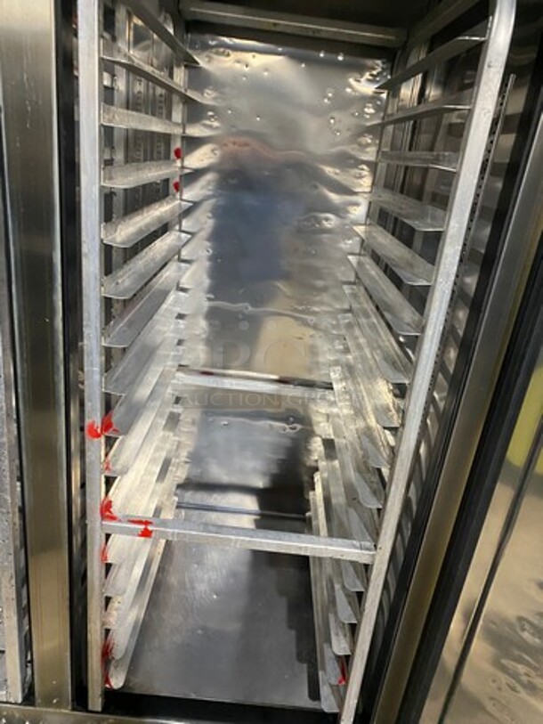 Everest Commercial 2 Door Reach In Cooler! With Pan Racks! All Stainless Steel! On Casters! Model: EBR2 SN: BBR214030027 115V 60HZ 1 Phase - Image 6 of 9