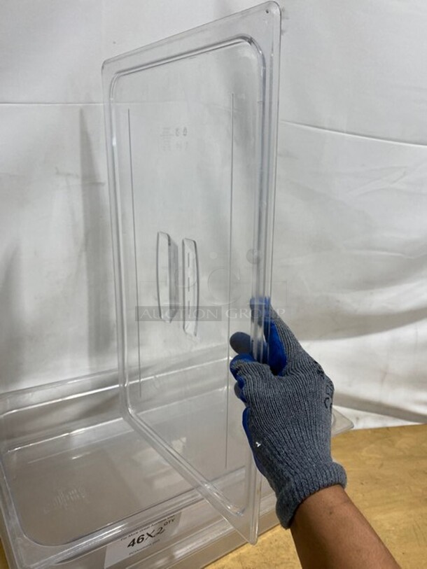 Polycarbonate Clear Food Pans With Lids! 2X Your Bid!  - Image 9 of 9