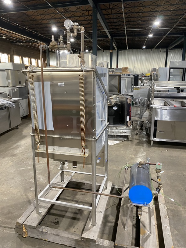 BEAUTIFUL! NEW! 2022 INSINGER Energy star Stainless Steel Commercial Straight Pass-Through Dishwasher W/ Tank!  MODEL 50-20N2-NSU 440V/3Ph  - Image 3 of 10