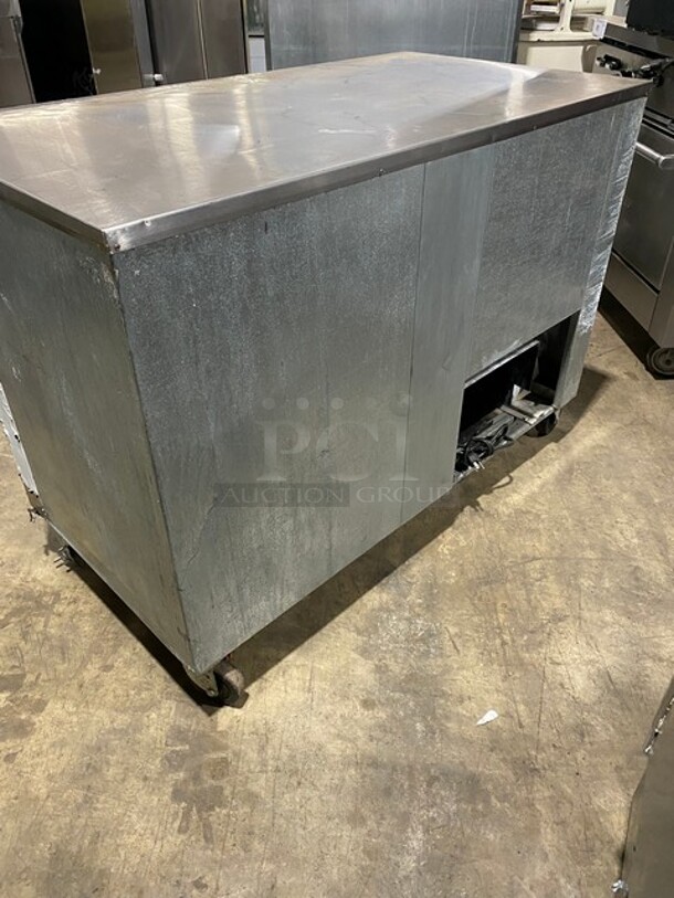 Cool Tech Commercial 2 Door Lowboy/Worktop Cooler! All Stainless Steel! On Casters! Model: CUSTOM48LB SN: 114962 115V - Image 4 of 8