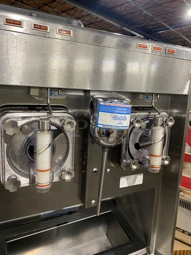 Taylor Commercial Floor Style 2 Flavor Frosty/Coolatta/Slushy Making Machine! With Milkshake Mixing Attachment! All Stainless Steel! Model 342D27 SN: K6106162 208-230V 1PH - Image 8 of 11
