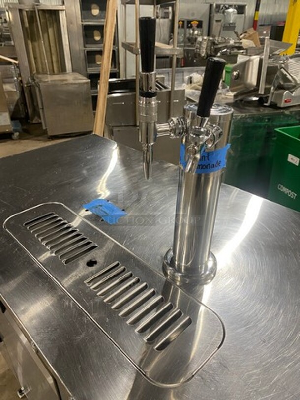LATE MODEL 2018! ATOSA All Stainless Steel Dual Tower 4  Tap Beer Kegerator! On Casters!  Model MKC58 Serial MKC58AUS100318091600C40018 115V/60Hz/1 Phase  - Image 8 of 10
