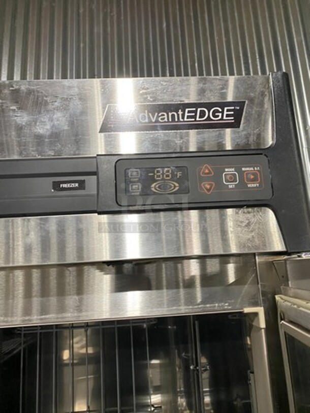 Norlake Commercial 2 Door Reach In Freezer! With Poly Coated Racks! All Stainless Steel! On Casters! AdvantEDGE Series! Model: F49S SN: 13120131 115V 1 Phase - Image 8 of 12