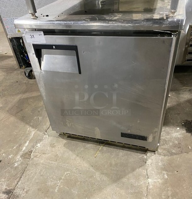 Everest Commercial Single Door Lowboy/ Worktop Cooler! All Stainless Steel! Model: ETBR1 SN: BTBR112100008 115V 60HZ 1 Phase