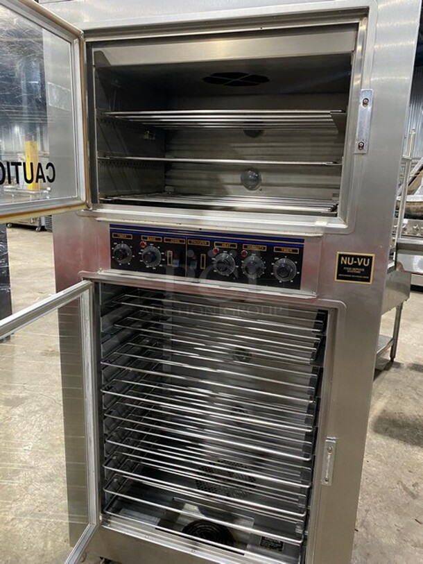 Nuvu Commercial Baking Center Oven Proofer Combo! With Metal Oven Racks! Stainless Steel! On Casters! Model: SUB123 SN: 00375647120400010001 208V 60HZ 3 Phase - Image 5 of 10