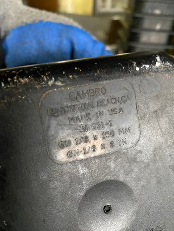 Cambro Black Poly Food Pans! 17x Your Bid! - Image 6 of 6
