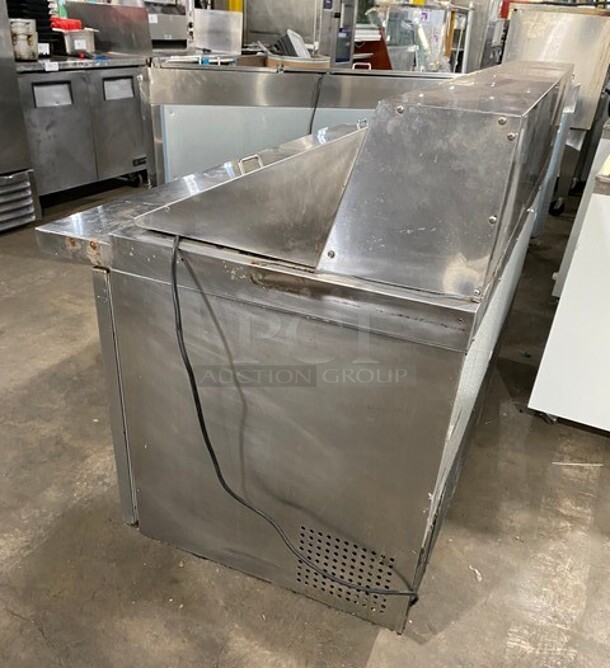 NICE! Kelvinator Stainless Steel Commercial Mega Top Sandwich Prep Table! With 3 Doors Storage Space Underneath! On Casters! MODEL KCMT70.30HC  115V  - Image 3 of 9