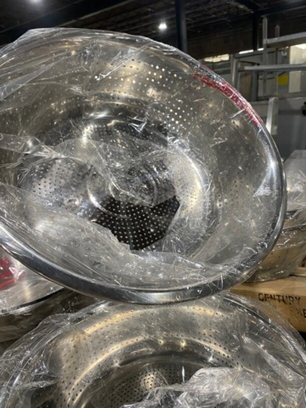 NEW! Stainless Steel Perforated Bowl/ Strainer! 2x Your Bid! - Image 2 of 2