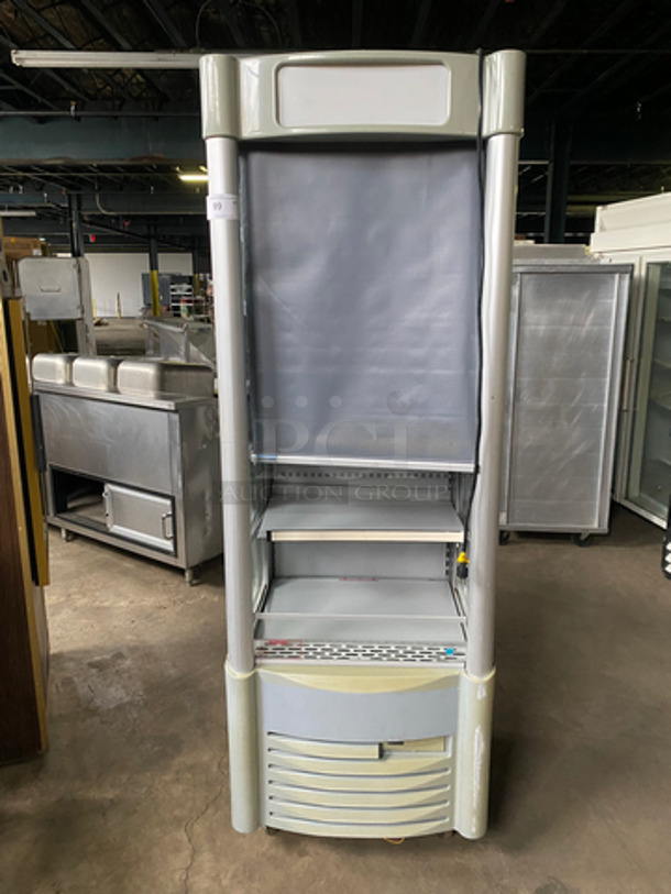 NICE! AHT Commercial Refrigerated Open Grab-N-Go Merchandiser! With Metal Shelves! Model: ATC27 SN: 5820766023 115V 60 1 Phase