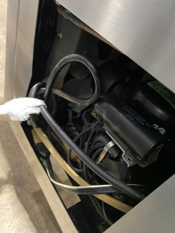 Peerless Of America All Stainless Steel Slim Style Commercial 2 Door Lowboy/ Worktop Cooler! Model  MU90 Seria; 18555! On Legs! 115V 1 Phase!  - Image 8 of 8