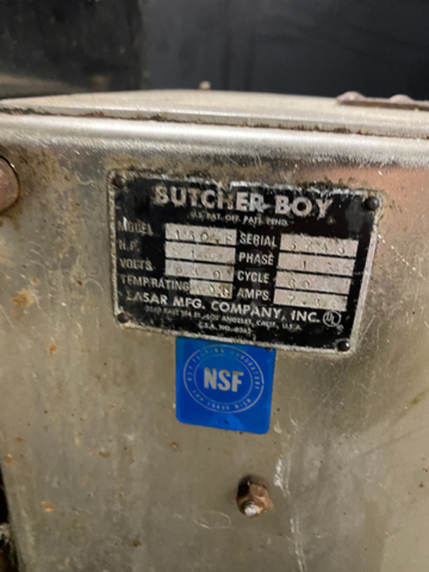 Butcher Boy Commercial Horizontal Meat Mixer! Stainless Steel Body! Model: 150F - Image 6 of 8