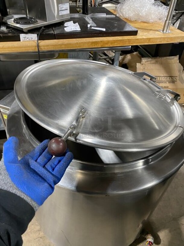Groen Commercial Electric Powered Soup Kettle! All Stainless Steel! On Legs! Model: EE40 SN: 342D 208V 3 Phase - Image 6 of 11