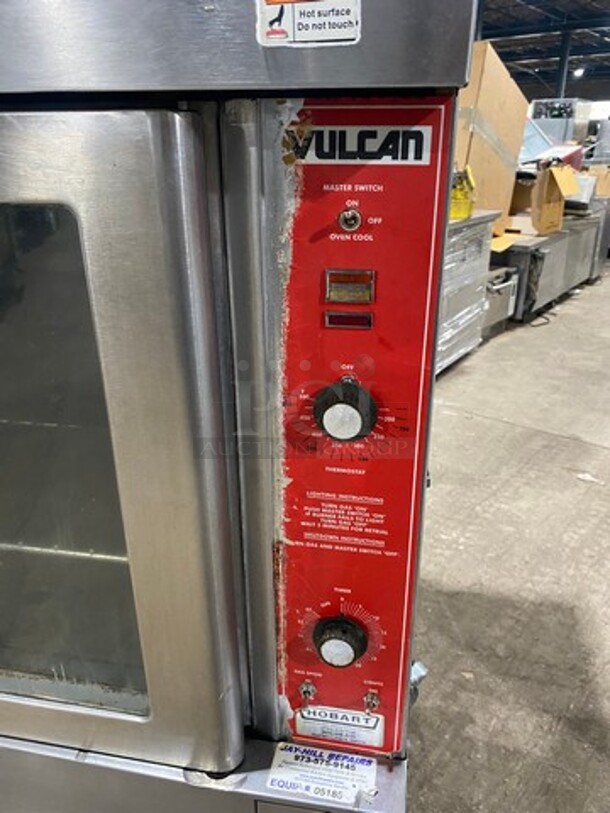 Vulcan Commercial Gas Powered Single Deck Convection Oven! With View Through Doors! All Stainless Steel! On Casters! Model: VC4GS SN: 481268250PW  - Image 6 of 8
