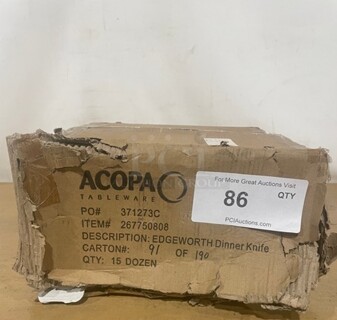 NEW! Acopa Stainless Steel Edgeworth Dinner Knife!
