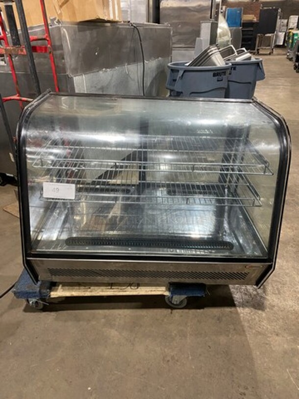 Omcan Commercial Countertop Refrigerated Display Case! WORKING WHEN REMOVED! Model: RSCN0160 SN: 2715742830124037 110V