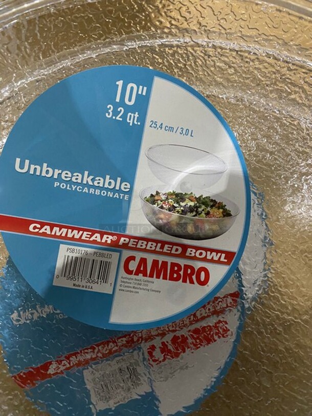 Cambro! Pebbled Salad Bowl! 6 X Your Bid! - Image 5 of 7