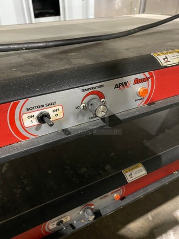 WOW! APW Wyott Commercial Countertop Heated Shelf Merchandiser! On Legs! Model: DMXD42S SN: 380821208002 120V 60HZ 1 Phase - Image 9 of 10