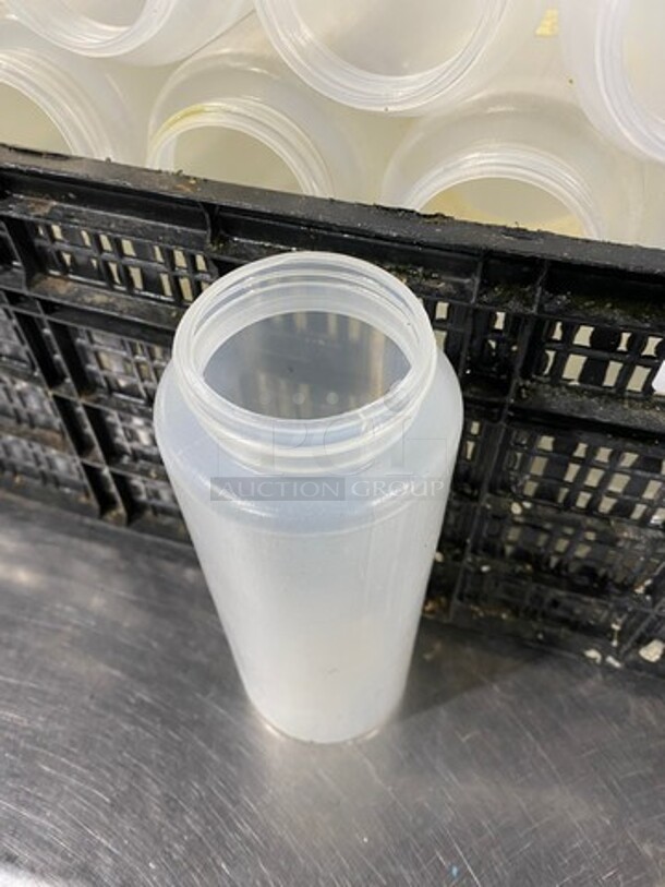 ALL ONE ONEY! Clear White Poly Squeeze Bottles! NO LIDS! - Image 4 of 6