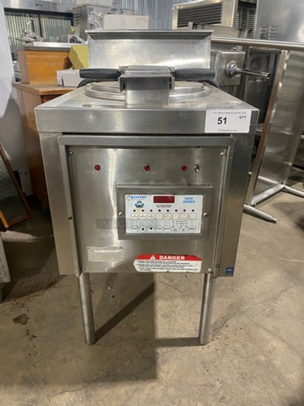 Winston Commercial Electric Powered Pressure Fryer! All Stainless Steel! On Legs! Model: PS2410 SN: 070899131151 240/208V