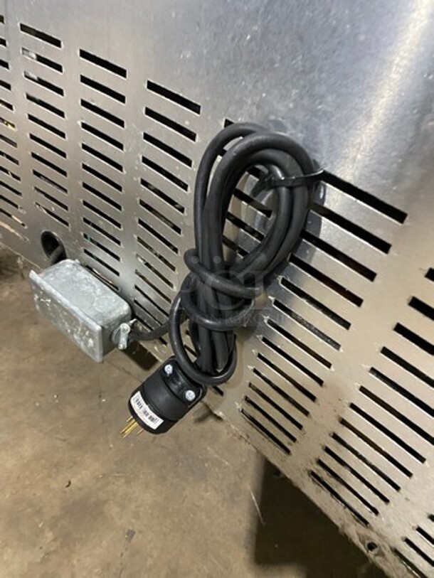 Continental Commercial Refrigerated Sandwich Prep Table! With 2 Door Underneath Storage Space! All Stainless Steel! On Casters! Model: SW4812 SN: 15766384 115V 60HZ 1 Phase - Image 9 of 9