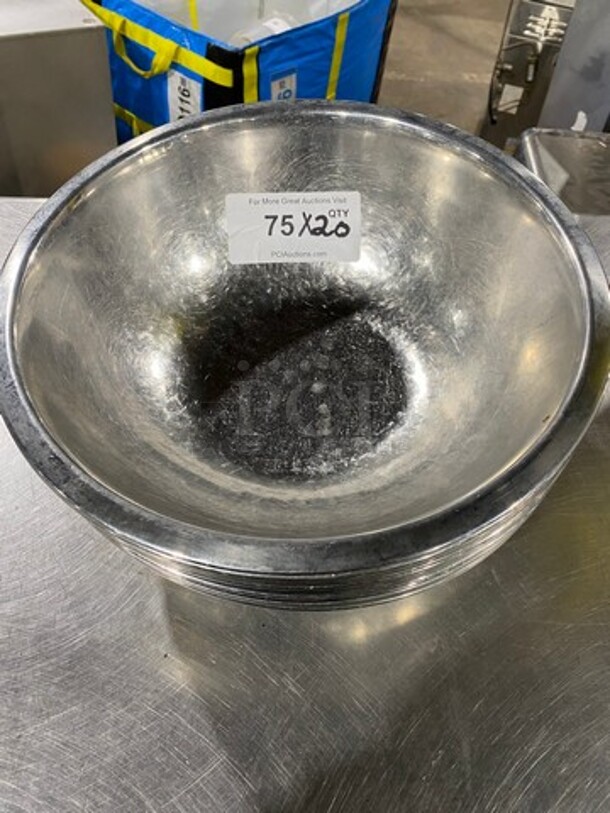 Stainless Steel Mixing Bowls! 20x Your Bid!