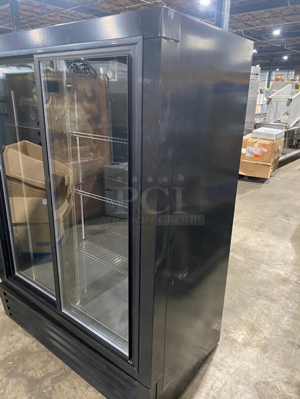 Powers Equipment Commercial 2 Door Reach In Cooler Merchandiser! MODEL FS54GD SN: DO22613 115V 1PH - Image 2 of 9