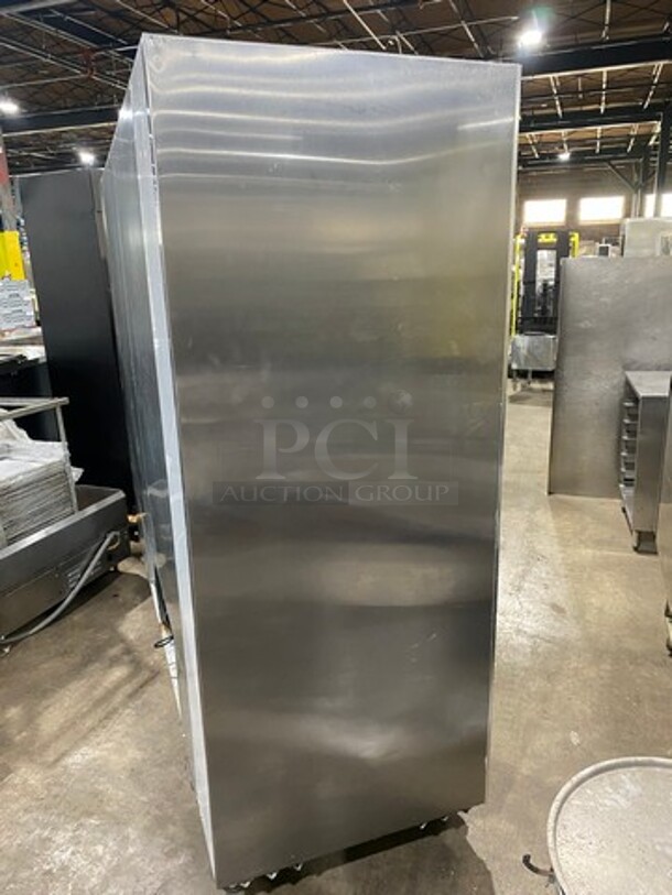 2013 Leader Commercial 4 Door Reach In Cooler Merchandiser! With View Through Doors! Poly Coated Racks! All Stainless Steel! Model: LS96 SN: PW05M0706 115V 60HZ 1 Phase - Image 2 of 9