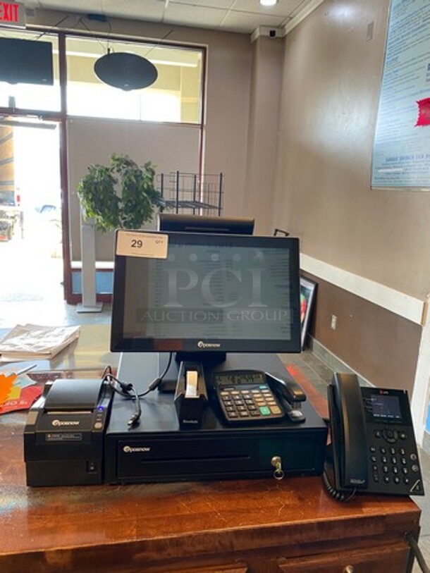 WOW! ALL ONE MONEY! Posnow POS System! SOME ITEMS MAY NOT BE INCLUDED! WORKING WHEN REMOVED! - Image 1 of 7