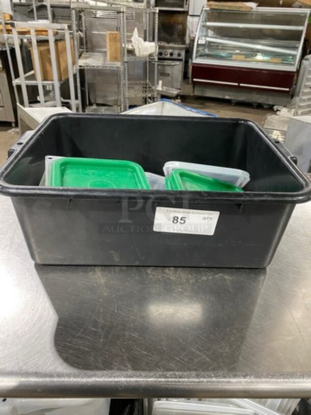 ALL ONE MONEY! Cambro Some Clear Some Green Poly Food Container Lids!