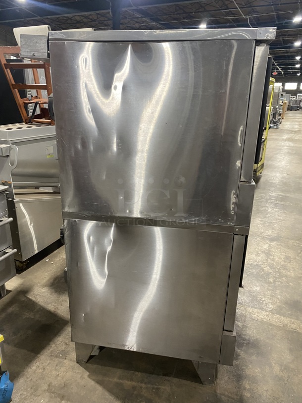 Sunfire Commercial Electric Powered Double Deck Convection Oven! With View Through Doors! Metal Oven Racks! All Stainless Steel! 2 x Your Bid! Makes One Unit! MODEL ICOE10M SN:1102230000951 208V 3PH! - Image 3 of 9
