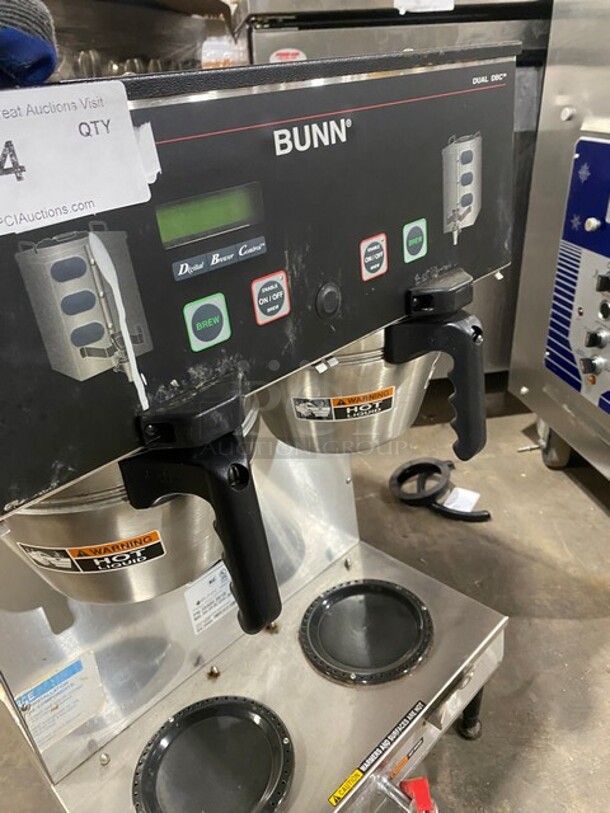 Bunn Commercial Countertop Dual Coffee Brewing Machine! All Stainless Steel! On Small Legs! Model: DUALGPRDBC SN: DUAL200004! 120/208/240V 1PH - Image 5 of 8