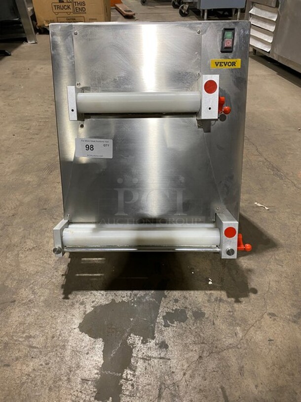 Vevor Commercial Stainless Steel Pizza Dough Roller Sheeter! MODEL APD40 SN: 2209098 - Image 1 of 8