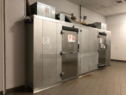 2 Walk In Boxes That Make One 14'x7' Norlake Combo SELF CONTAINED Walk In Box w/  Kolpak PC069T3 208/230 Volt, 1 Phase Compressor. 2 Times Your Bid! Information Provided By The Consignor But Not Verified By PCI Auctions. Picture of the Unit Before Removal Is Included In the Listing.