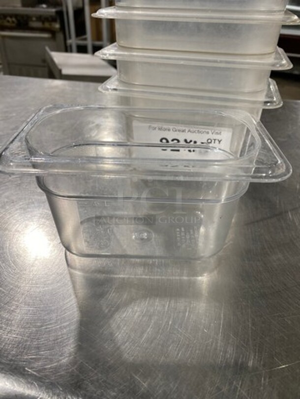 Cambro Clear Poly 1/9x4" Food Containers! 15x Your Bid! - Image 3 of 7