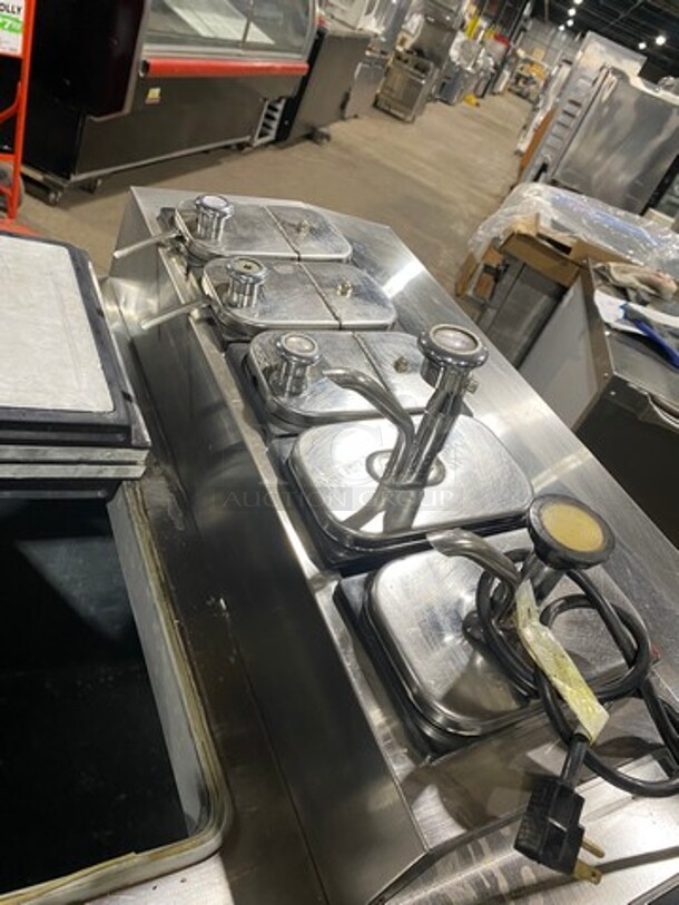 Master Bilt Commercial Ice Cream Dipping Cabinet/ Dessert Station! With Topping Rail! All Stainless Steel! Model: FLR60SE 115/208/230V - Image 8 of 11