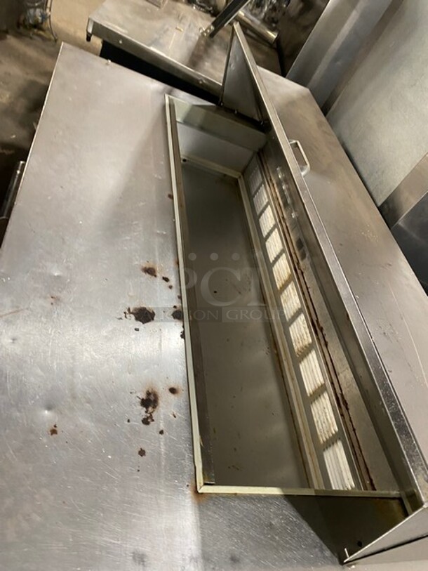 Beverage Air Commercial Refrigerated Sandwich Prep Table! With 2 Door Underneath Storage Space! With Poly Coated Racks! All Stainless Steel! On Casters! Model: SPE6012 115V 60HZ 1 Ph - Image 7 of 8