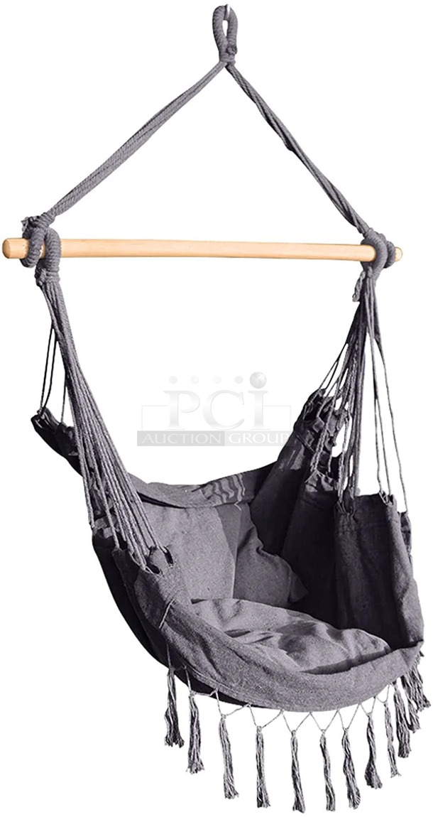 BRAND NEW SCRATCH AND DENT! SereneLife SLHMB30 Hanging Rope Hammock. Stock Picture Used For Gallery