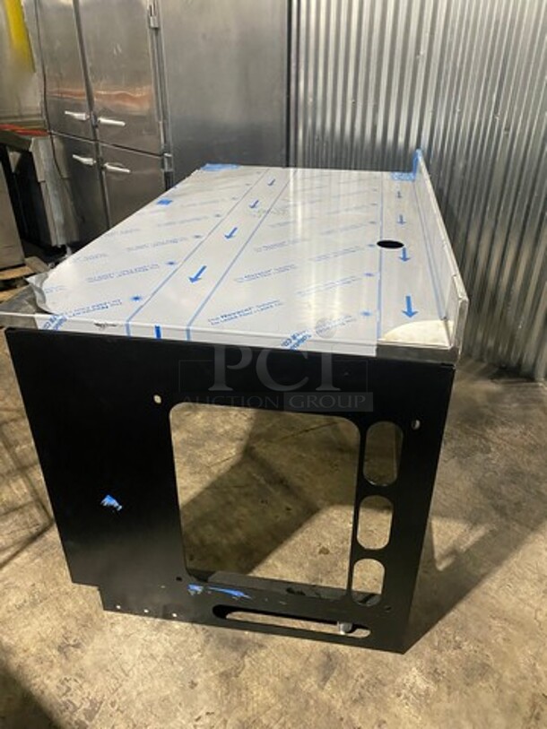 NEW! BEAUTIFUL! Commercial Work/Prep Table! All Stainless Steel Top! With Backsplash! - Image 4 of 9