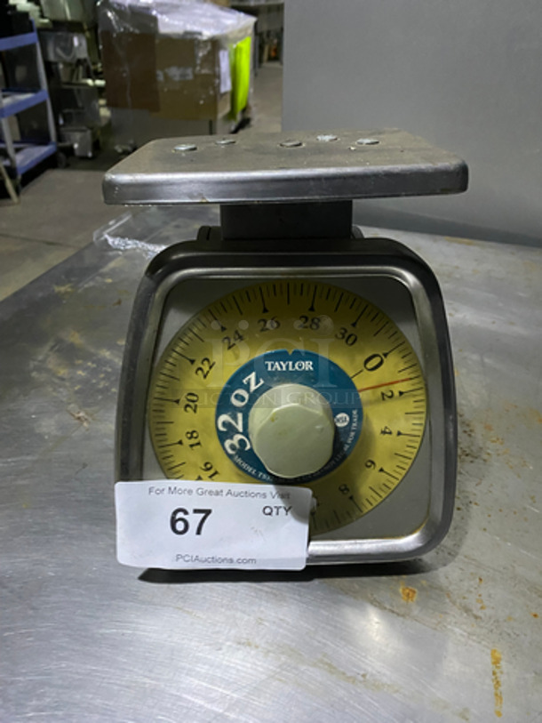 Taylor Countertop Food Scale! Measures Up To 32oz! Stainless Steel Body! - Image 1 of 6