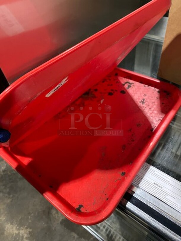 Carlisle Red Poly Food Serving Trays! - Image 2 of 4